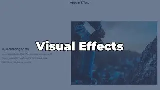 Visual effect in vanilla javascript tutorial