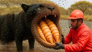 Rescue Story: Rescue team saves black panther from swarm of bees