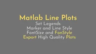 Matlab Line Plots Change Properties and Export High Quality Plots