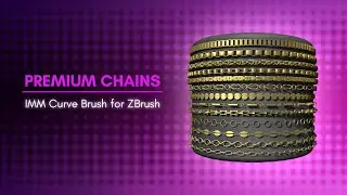 Premium Chains IMM Curve Brush for Zbrush 2021