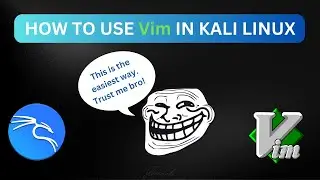 Using Vim text editor in kali linux