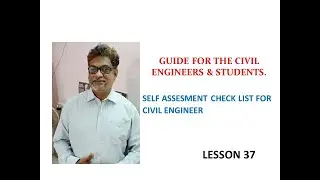 Check list for self assessment//Job requirements//Employability//Civil engineers guide...