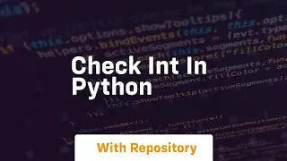 check int in python