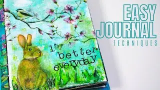 New to Art Journaling? Try this Easy Project using Acrylic Paints and Napkins!