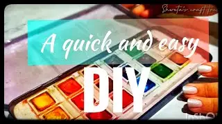 Easy DIY Watercolor |Soothing videos | Shweta's Craft Tree | easy diy watercolor bookmarks