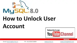 How to unlock user || MySql database || account Unlock user