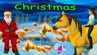 Snow & Santa ! Christmas Town  Star Stable Horses Game