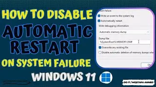 How to Disable Automatic Restart on System Failure on Windows 11