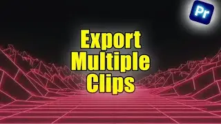 How To Batch Export Individual Clip In Premiere Pro! | Tutorial