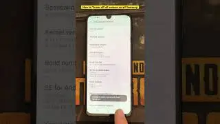 How to torn off all sonsors on all samsung