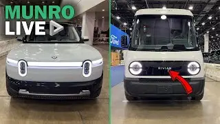 Rivian R2 & Commercial Van at the 2025 Detroit Auto Show