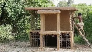 Primitive Technology, Mud Hut two floor