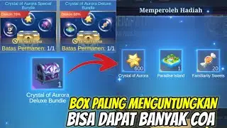 UNTUNG BANYAK BELI BOX INI ! DAPAT BANYAK CRYSTAL AURORA DAN DPAT GIFT TERMAHAL DI ML