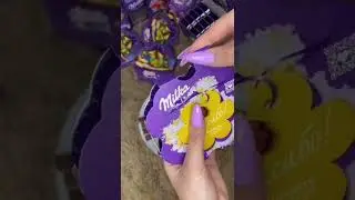 Unpacking Milka's SWEETS chocolates🍫💜 #tiktok #shorts #milka