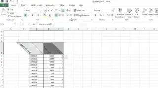 How to Angle the Top Cells in Excel : MS Excel Tips