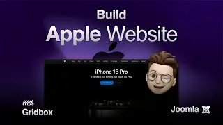 Build Joomla Website with Gridbox | Apple.com Clone