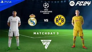 FC 24 PS4 - Real Madrid vs Borussia Dortmund | UEFA Champions League 24/25