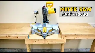 Simple Miter Saw Station Build. Easy DIY Shop Project.