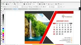 How to Table Calendar, Calendar Design 2024 in CorelDraw