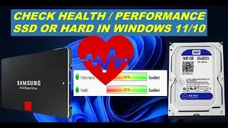 How To Check Health and Performance of SSD / Hard Drive in Windows 11/10/8