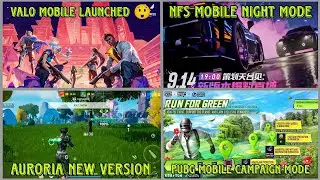 🚨Valorant Mobile Beta!🚨, ✨Auroria New Update✨, NFS Mobile Night Mode, Flappy Bird Return | Hindi |