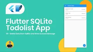 11 Delete Data from Sqflite and Show Success Message - Flutter Sqflite TodoList App Tutorial