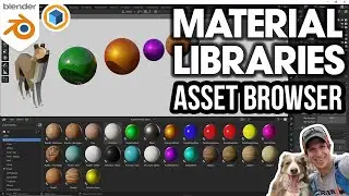 How to Create and Manage MATERIAL LIBRARIES in the Blender Asset Browser!