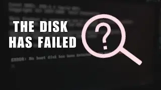 No boot device has been detected or the disk has failed