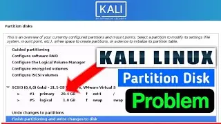 How To Create Partition In Kali Linux | kali linux partition disk manual & installation problem