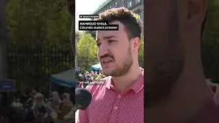 Pro-Palestine students at Columbia University formed a picket line on campus 