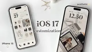 iOS 17 AESTHETIC CUSTOMIZATION ~ widget, icons & lock screen aesthetic✨