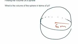 Finding the Volume of a Sphere