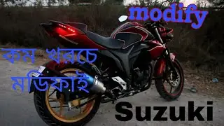 2023 new modify Suzuki gixxer monotone 10 video /কম খরচে সুজুকি জিক্সার মডিফাই 10 ভিডিও বাংলাদেশ।