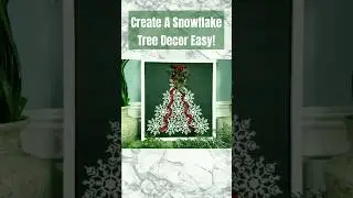 🎄 GRAB Some Dollar Tree Snowflakes for this Christmas Tree Idea! 