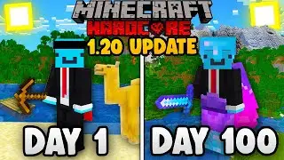 I Survived 100 Days in the 1.20 UPDATE in Minecraft Hardcore...