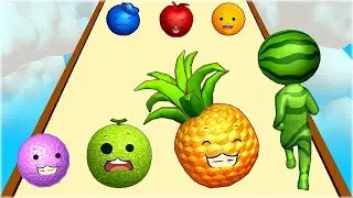 MAX LEVEL of Fruits Evolution in Watermelon Run 3D!