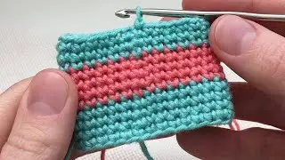 Crochet Invisible Color Change in the Round. Invisible Join for New Color