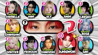 GUESS THE K-POP IDOL EYES 👁️👁️ [MULTIPLE CHOICE] PT.2 🎮 ANSWER - KPOP QUIZ 💡