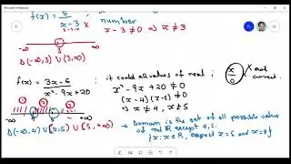 Domain of a function