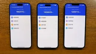 iPhone 15 Pro Max vs 14 Pro Max vs 13 Pro Max AnTuTu Benchmark & GeekBench 6 Scores