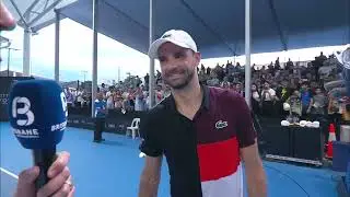 2024 ATP 250 Brisbane QF Grigor Dimitrov Court Interview