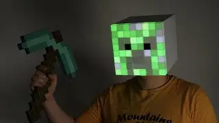 Minecraft mask for Halloween