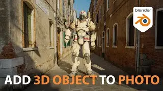 Add 3d Objects to Photos with Blender!