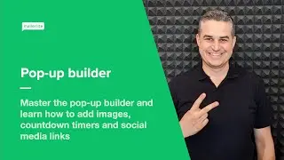 Pop-up builder - How to create and design your own pop-up forms using MailerLite