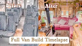 From start to finish - solo female renovates a Mercedes Vario Bus / TIMELAPSE