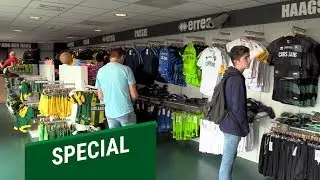 Drukte in de Fanshop voor nieuwe tenues!