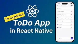 React Native ToDo App Tutorial for Beginners