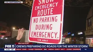 DC crews preparing roads ahead of winter storm