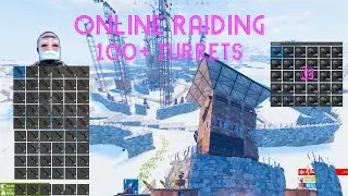 Online Raiding 100+ Turrets - Rust Console