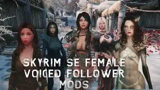 Best fully voiced Female Followers Skyrim SE with quest PART 1 and PART 2